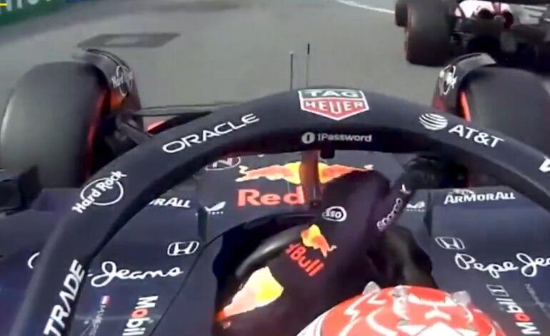 El irónico ‘pulgar arriba’ de Max Verstappen a Colapinto tras molestarle en su vuelta