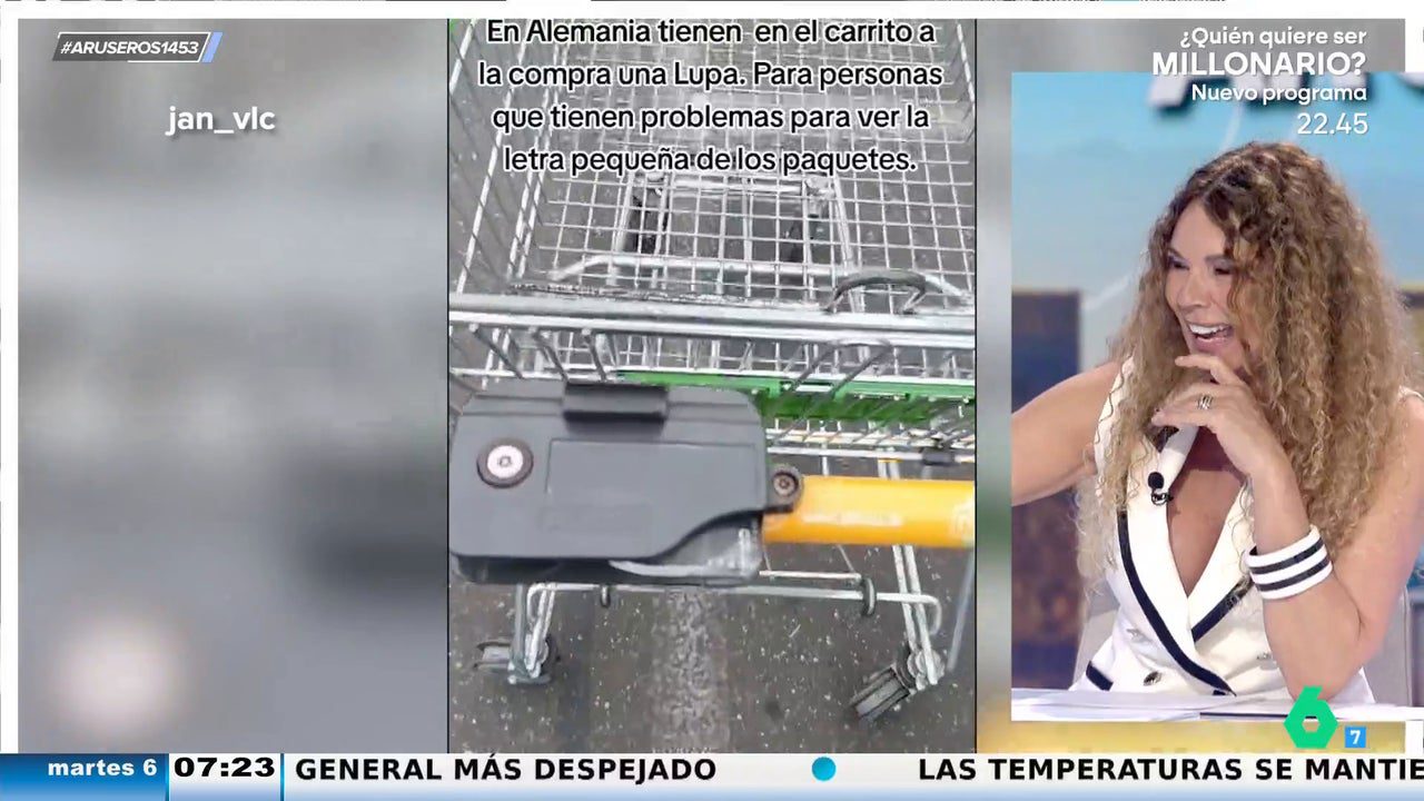la lupa para leer etiquetas