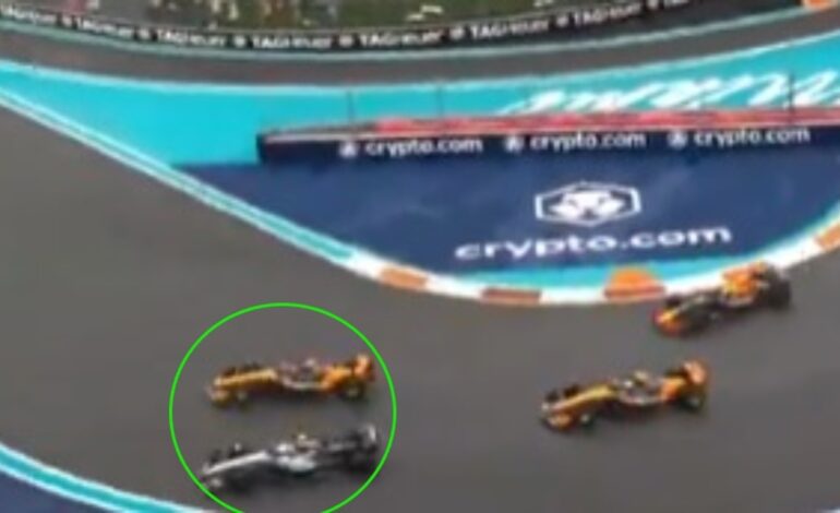 El enfado de Antonelli en la ‘sprint’ con Piastri tras perder la primera plaza: «¡Me ha echado!»
