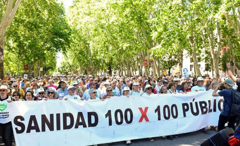 Madrid sale a la calle para defender que la sanidad pública «es un derecho de todos»