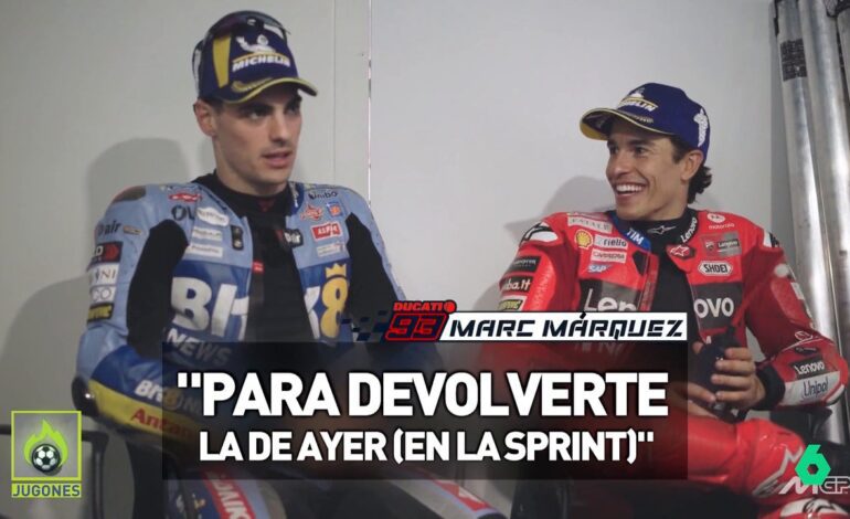 La divertida conversación entre Aldeguer y Marc Márquez: "Pensaba que no te tocaba, pero…"