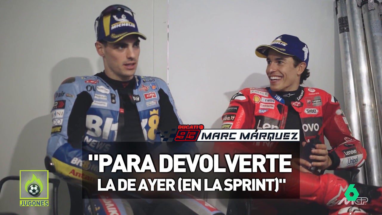 La divertida conversación entre Aldeguer y Marc Márquez: "Pensaba que no te tocaba, pero…"