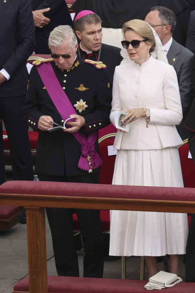 Felipe y Matilde de Mónaco al comienzo del Pontificado de Leo XIV