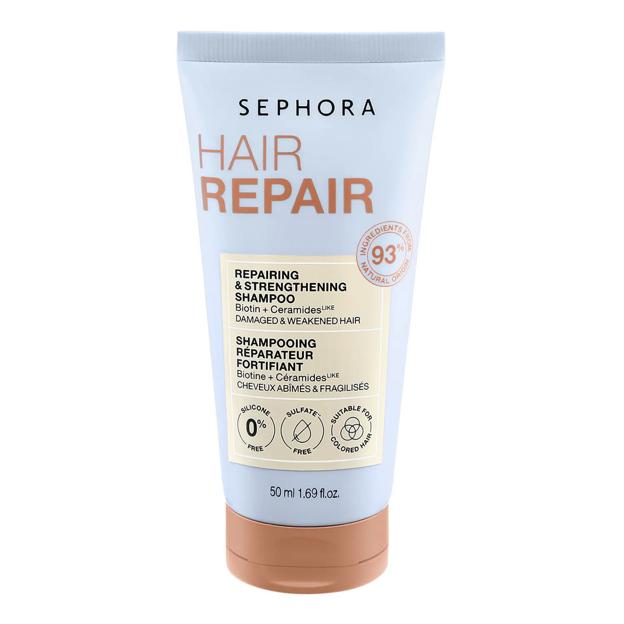 La colección Sephora fortifica el champú de reparación.