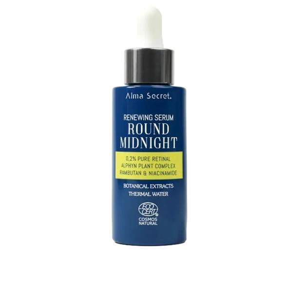 Alma Secret Round Midnight Suero con retina al 0.2%.