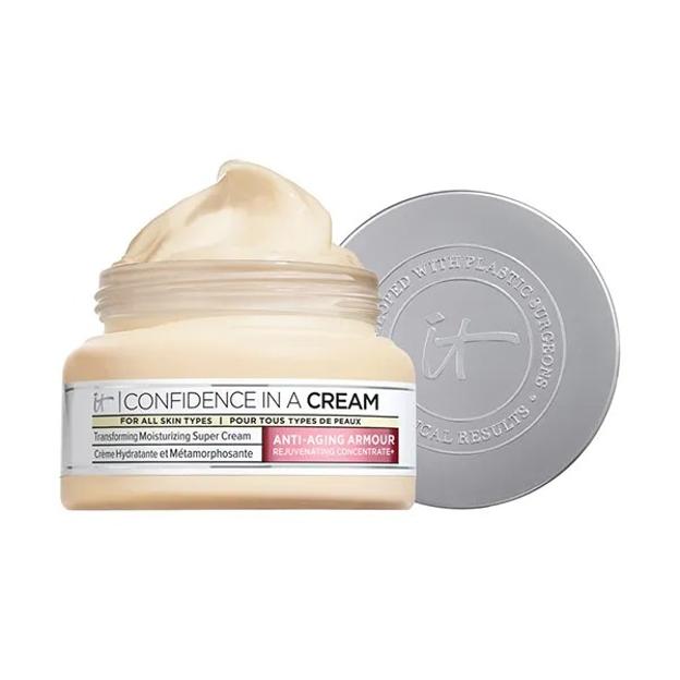 La confianza hidrata la crema antienvejecimiento de las computadoras cosméticas.