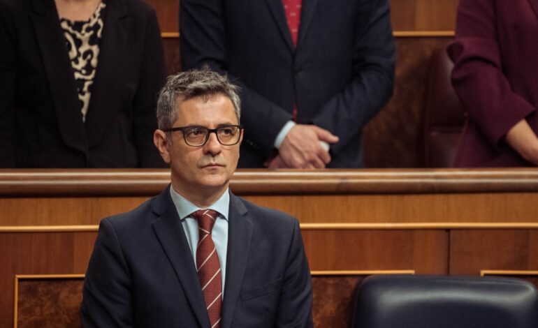 Bolaños afea al PP que se revuelque en el barro e insiste en que el Gobierno no tolera la corrupción ni las «persecuciones injustas»