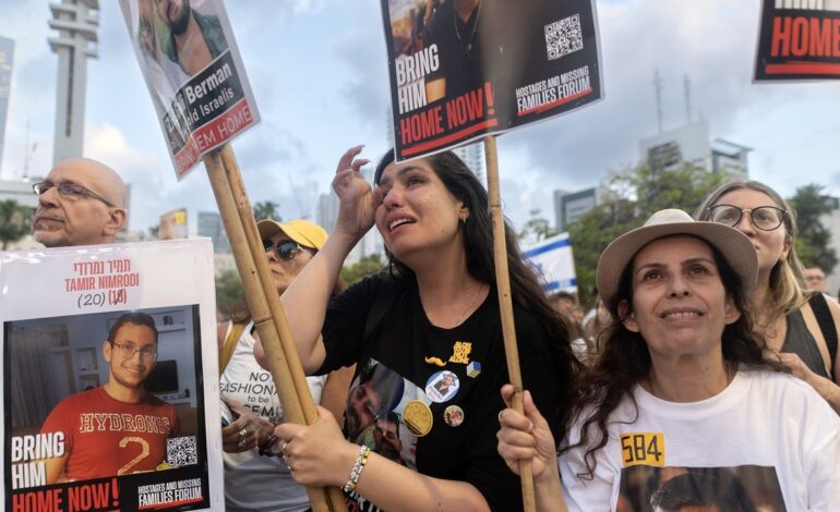 ofrece la entrega de 10 rehenes y 18 cadáveres a cambio de un alto el fuego y presos palestinos