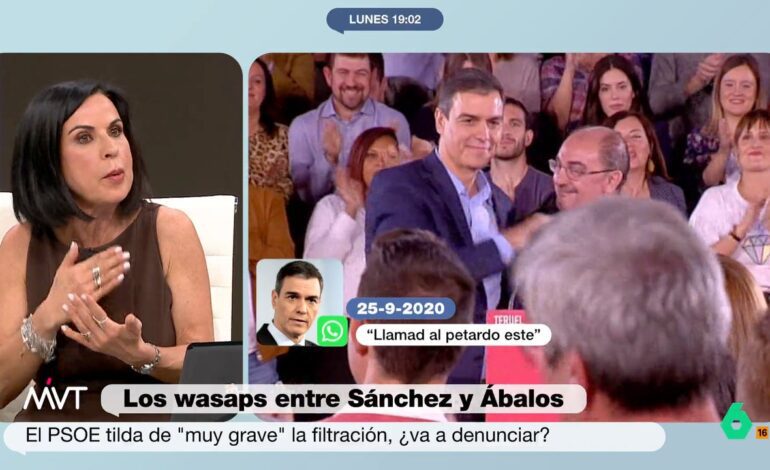 Bea de Vicente asegura que Pedro Sánchez «podría denunciar» la filtración de sus mensajes con Ábalos: «Ahora bien, ¿le interesa?»