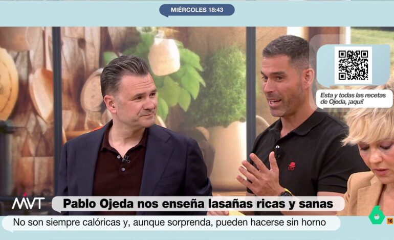 Pablo Ojeda confiesa que lo más duro de trabajar en la tele es «lidiar con las preguntas de Iñaki López»