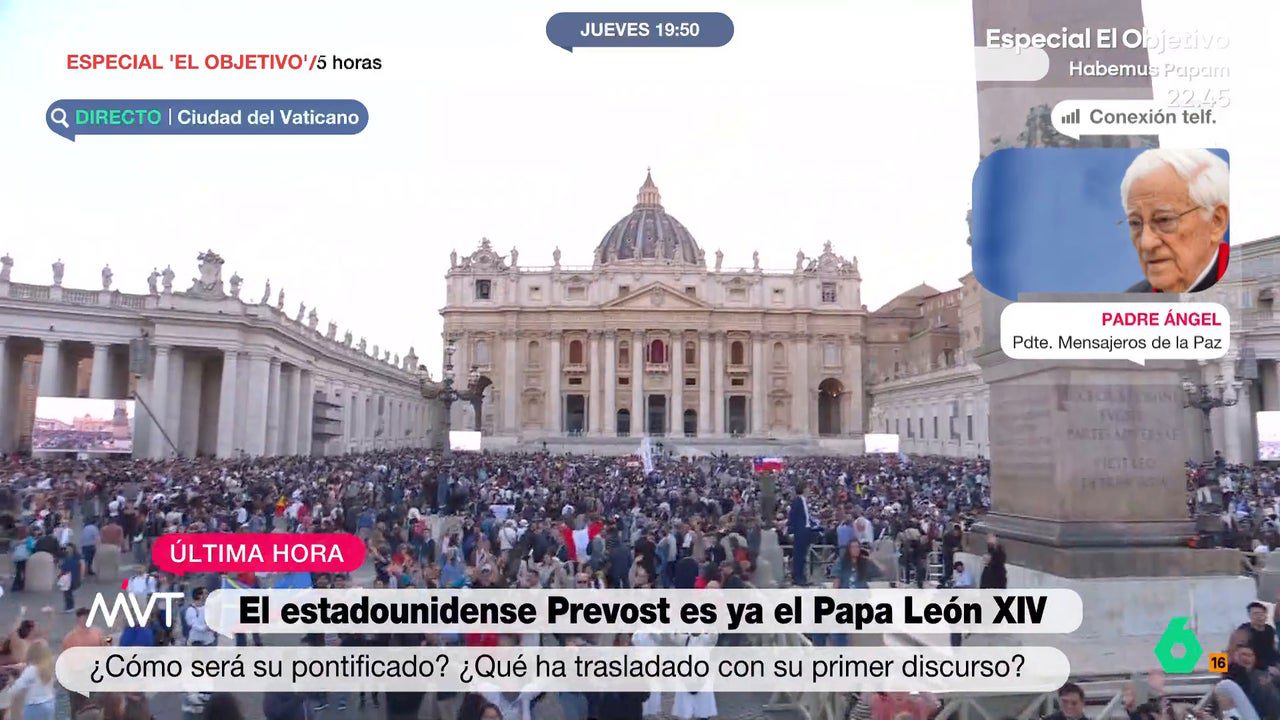 El padre Ángel valora la elección del papa León XIV: "Ha pisado pueblo y sabe lo que es estar con los pobres"