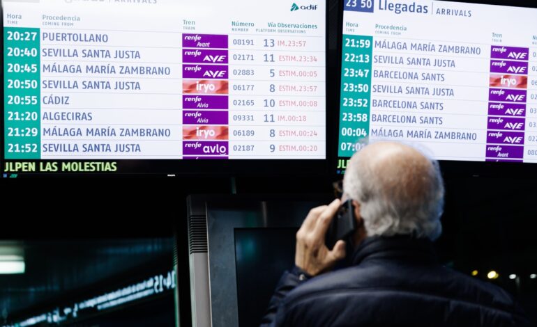 Estos son todos los trenes afectados por el robo de cable, que circulan con «demoras considerables»