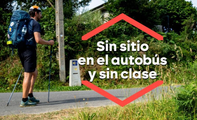 los alumnos de O Pino (A Coruña) denuncian el abandono de la Xunta al transporte público