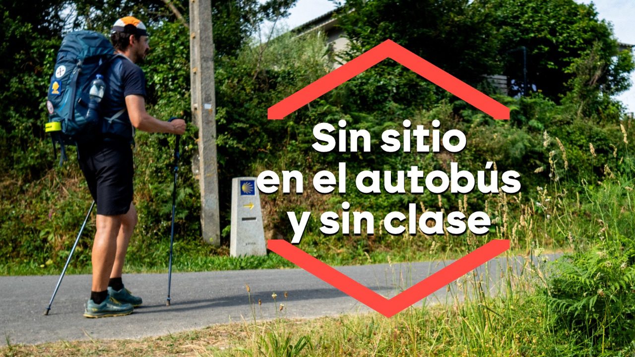los alumnos de O Pino (A Coruña) denuncian el abandono de la Xunta al transporte público