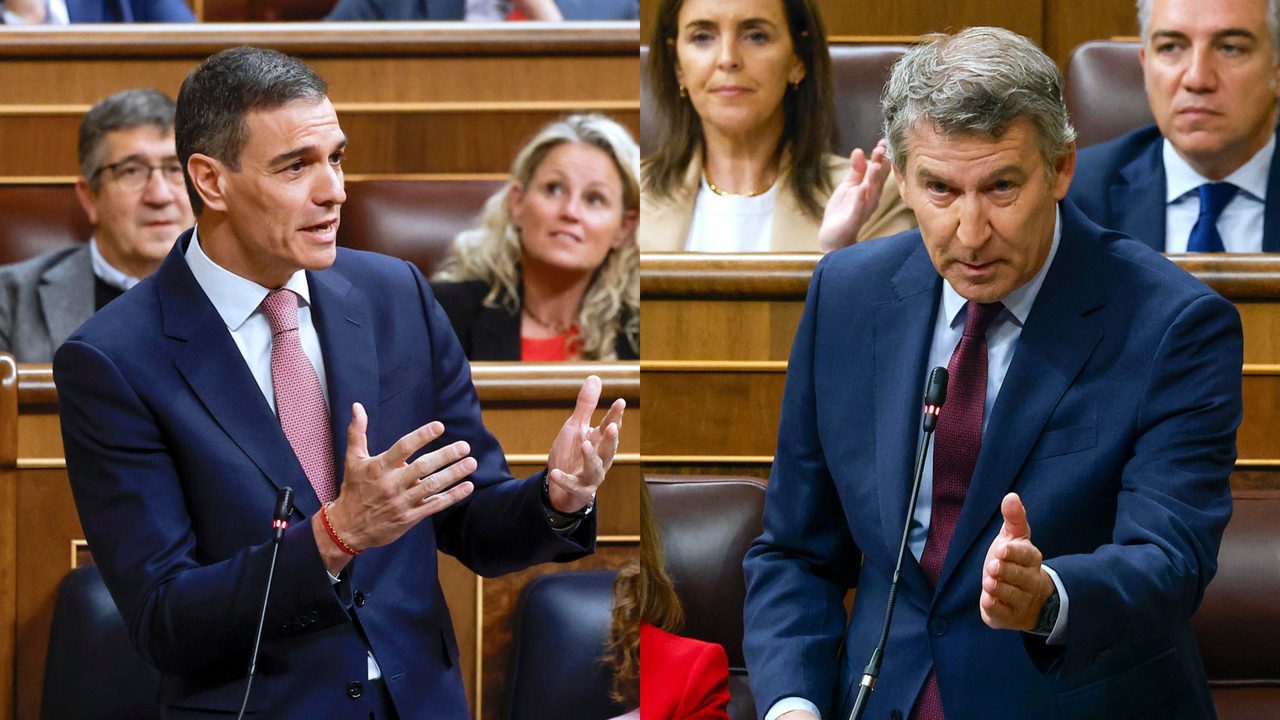 Sánchez acusa al PP de «regodearse en el delito» de la filtración de sus mensajes con Ábalos y Feijóo le exige que dimita