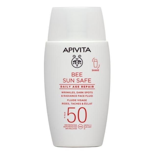 Bee Sun Safe Daily Age Repair SPF50 de Apivita. Precio: 28.90 euros