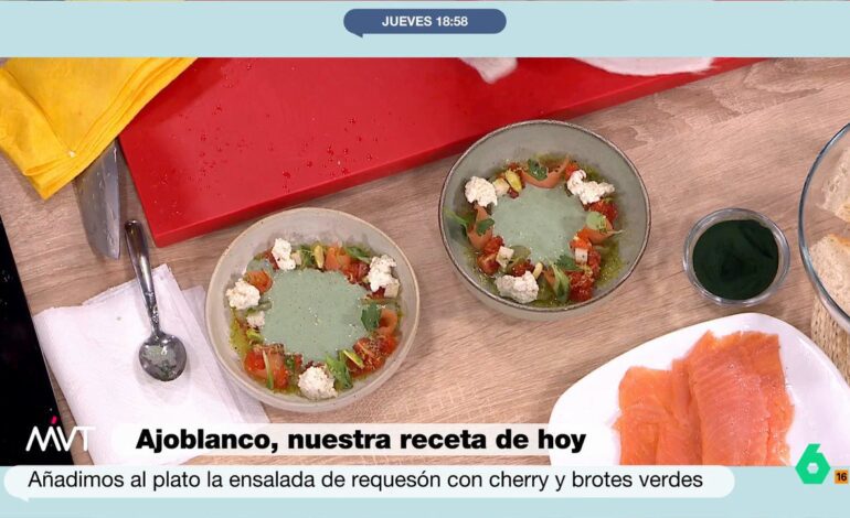 La receta de ajoblanco con salmón ahumado y requesón del ‘estrella Michelin’ Maldonado
