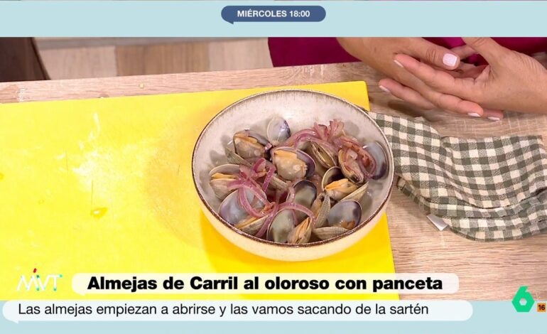La receta de almejas al oloroso (con panceta) de María Lo que te hará explotar la cabeza