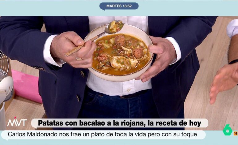 La receta perfecta de patatas con bacalao a la riojana del chef Carlos Maldonado