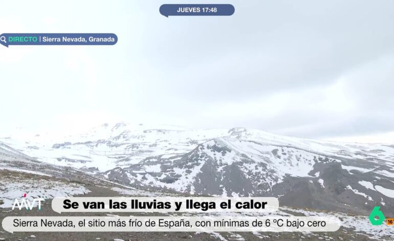 Sierra Nevada, el sitio más frío de España, con mínima de seis grados bajo cero en pleno mes de mayo