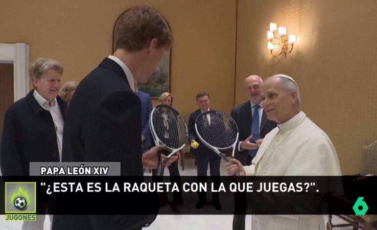 La broma del papa León XIV a Jannik Sinner: "Mejor no jugamos aquí…"