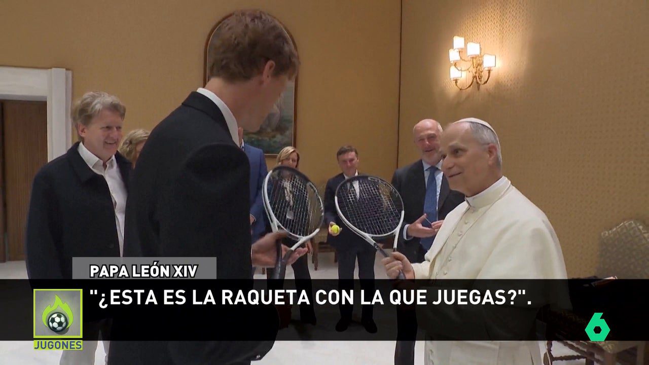 La broma del papa León XIV a Jannik Sinner: "Mejor no jugamos aquí…"