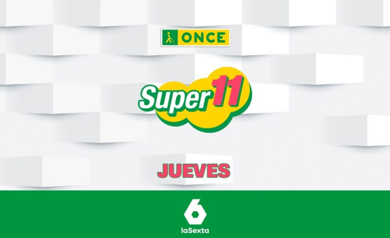 Comprobar premios y resultados del Super 11 de la ONCE de hoy, jueves 1 de mayo de 2025