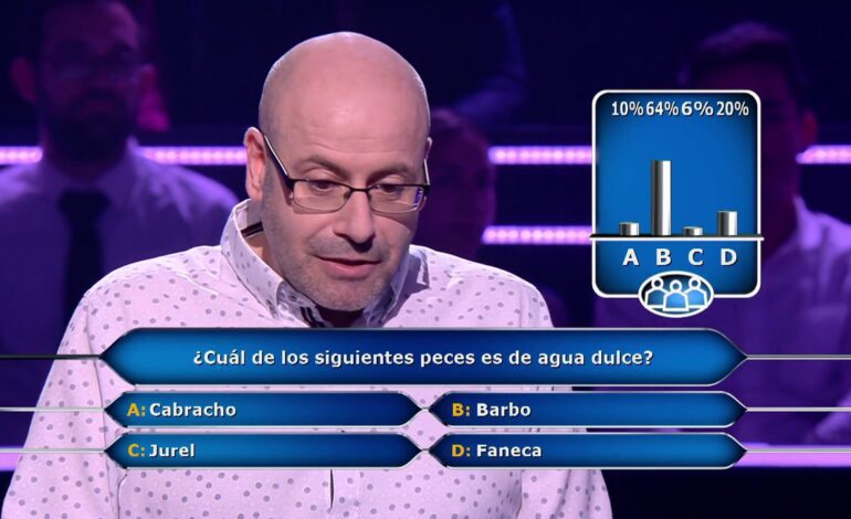 Su tirria al pescado le juega una mala pasada en esta pregunta de ¿Quién quiere ser millonario?