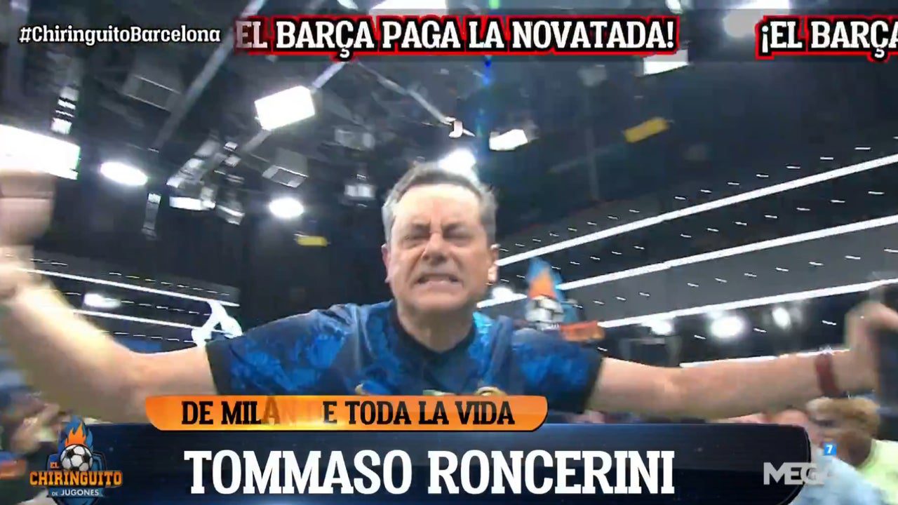 Tomás Roncero saca los prohibidos al ritmo de 'Sarà perché ti amo' tras la derrota del Barça