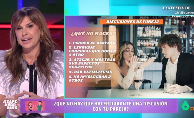 Raquel Perera desvela qué cinco cosas no hay que hacer en una discusión de pareja
