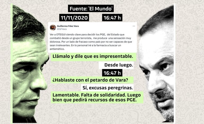los whatsapps de Sánchez a Ábalos desvelan sus críticas a los barones socialistas díscolos