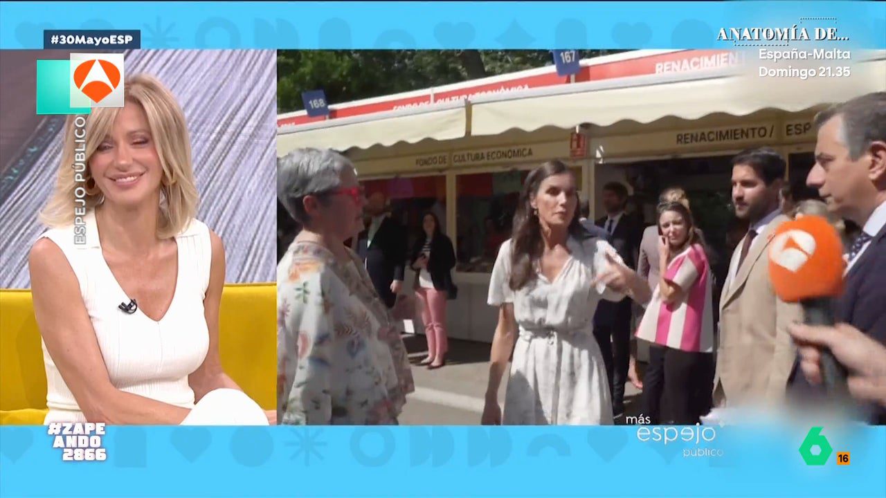 Así ha sido el lapsus de la reina Letizia en la Feria del Libro: «Besos para todos»