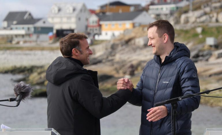 "Groenlandia no se vende ni se toma": Macron visita y se solidariza con la isla codiciada por Trump