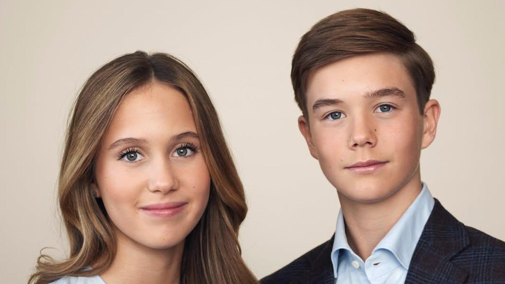 los mellizos de Federico y Mary de Dinamarca estrenan retratos oficiales a sus 14 años, y la casa real danesa revela el ‘secreto’ de sus retoques