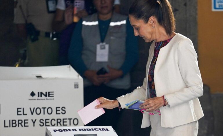 Las controvertidas elecciones judiciales de Sheinbaum en México se saldan con una participación de menos del 15%