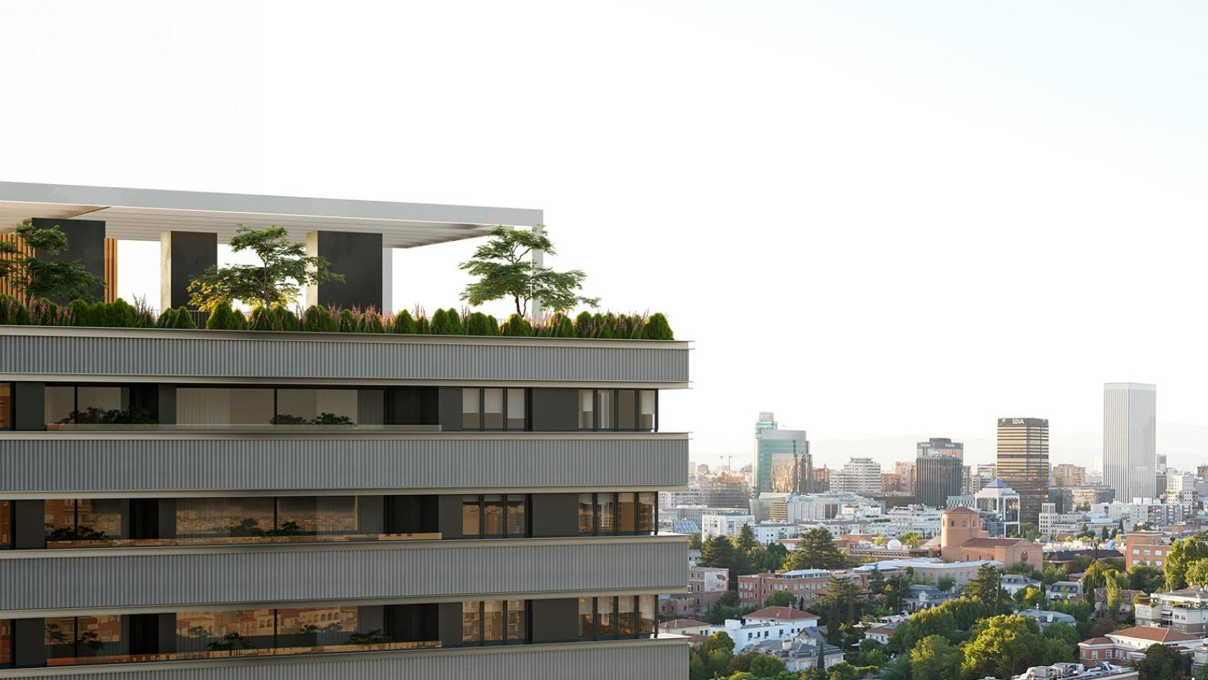 Santander financiará con 306 millones de euros la construcción de la Torre Castelló de BlackRock y Lar