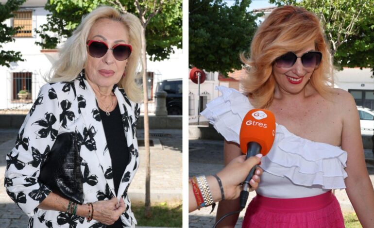 Rosario Mohedano, arropada por Rosa Benito, celebra la comunión de su hijo con la ausencia de Amador Mohedano