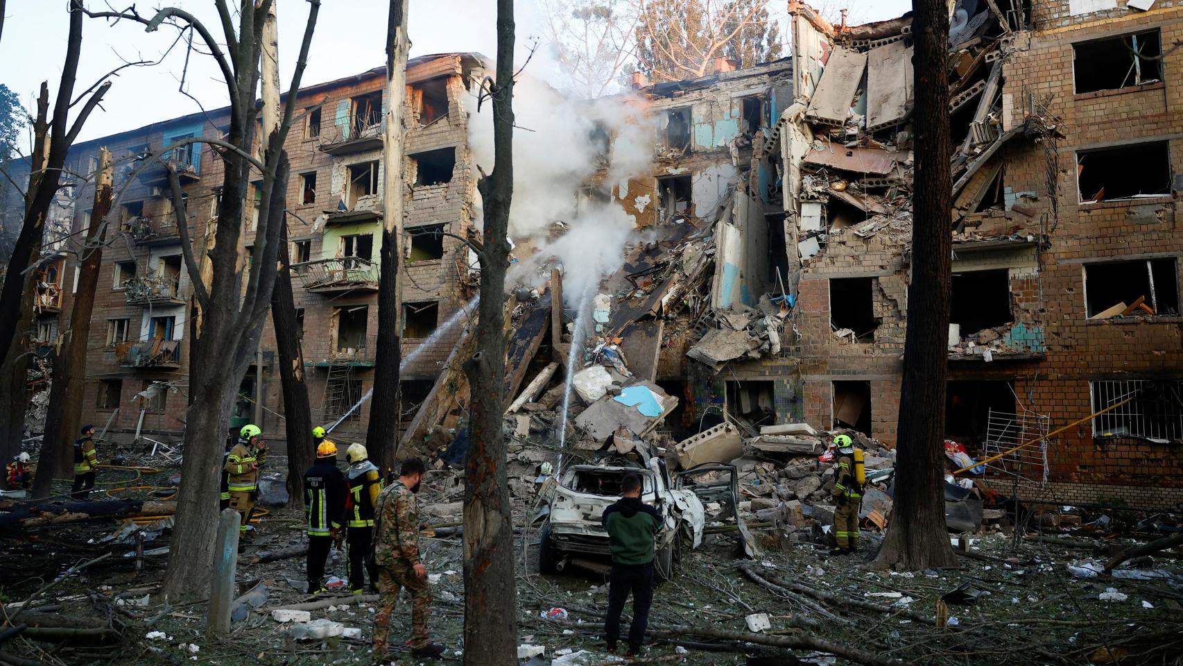 Al menos 5 muertos en Kiev en otra noche de terror provocada por los drones y misiles rusos