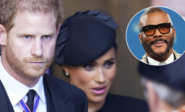 Tyler Perry, el poderoso padrino de Lilibet, hija del príncipe Harry y Meghan Markle, acusado de agresión sexual