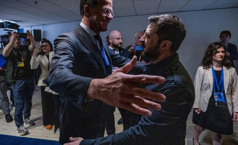 La OTAN relega a Zelenski a un papel secundario en la cumbre de La Haya para no enfurecer a Donald Trump