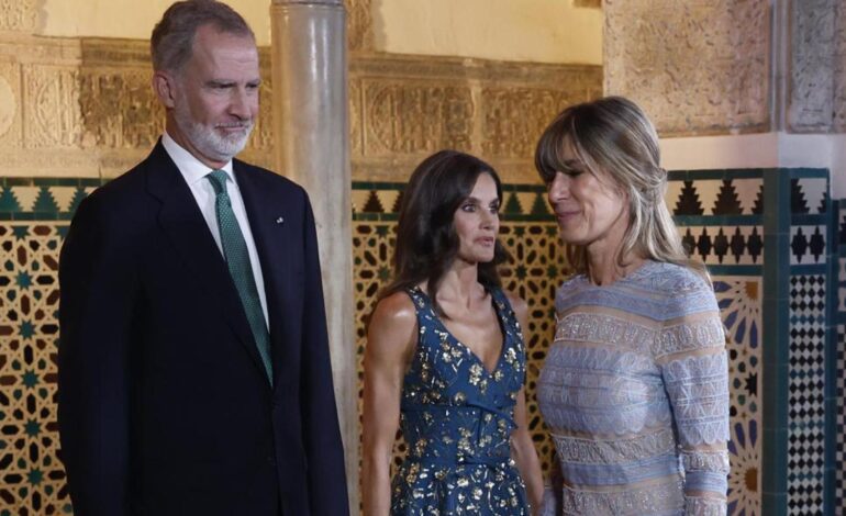 con políticos, jeques y una elegante Begoña Gómez