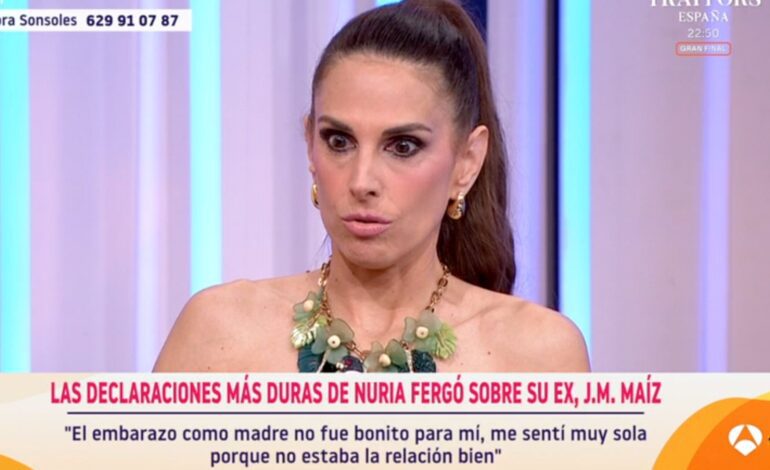 Nuria Fergó se sincera: su duro embarazo, la enfermedad y muerte de su padre y su ruptura con Juan Pablo Lauro