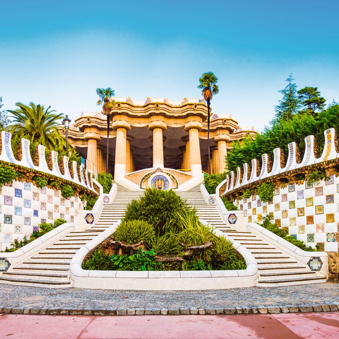 Escaleras en Güell Park, Barcelona