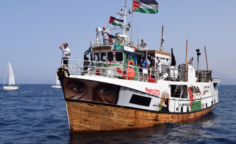 La Flotilla de la Libertad parte hacia Gaza para exigir el fin del asedio israelí