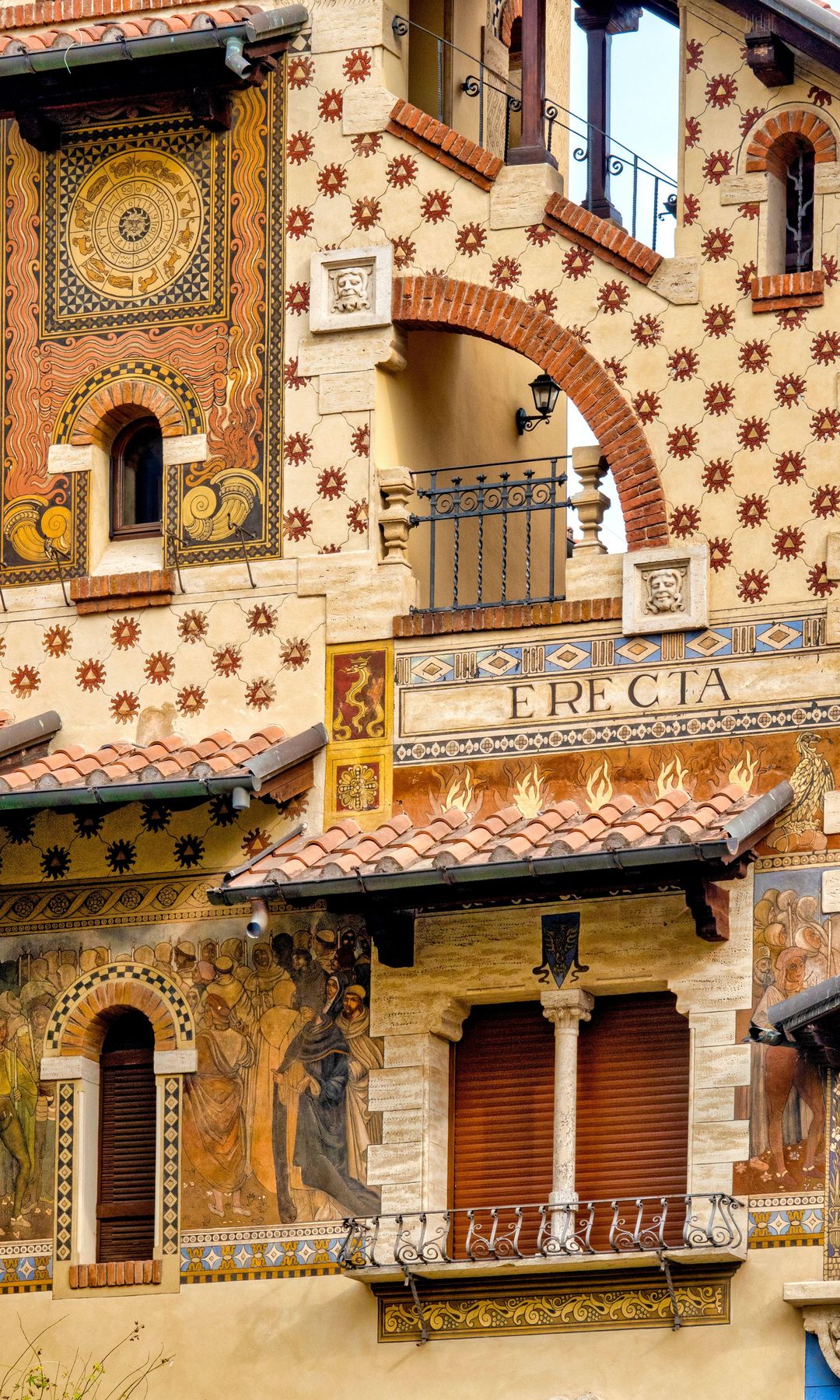 Fachada de Villio delle Destino en el Copede Quartiere, Roma, Roma District