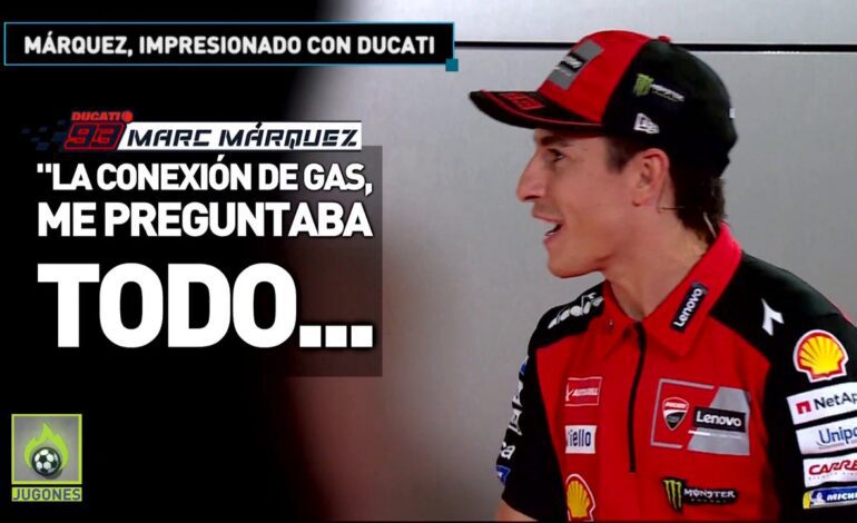 Márquez, impresionado con Ducati: así cuidan todos los detalles incluso en las pruebas con las motos de calle