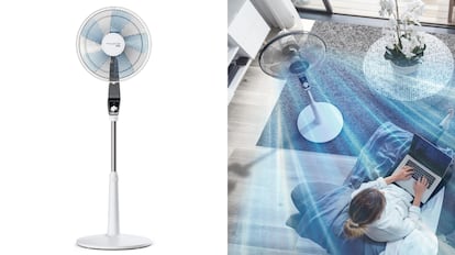 Ventilador permanente con potente flujo de aire y bajo consumo de energía.