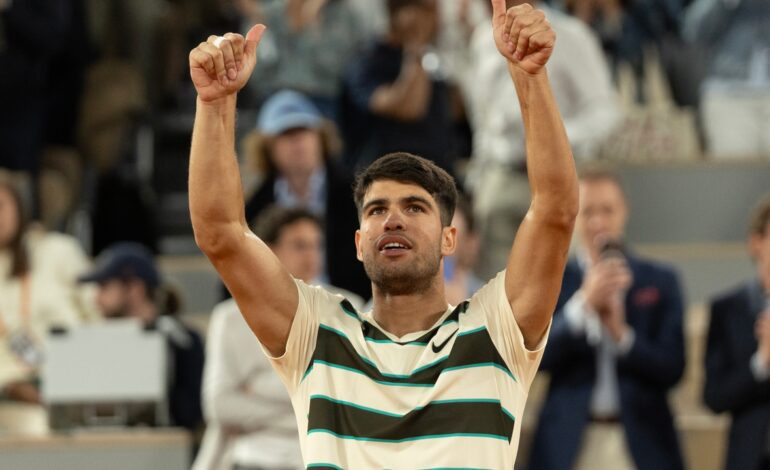 Carlos Alcaraz – Musetti: horario y dónde ver en TV las semifinales de Roland Garros