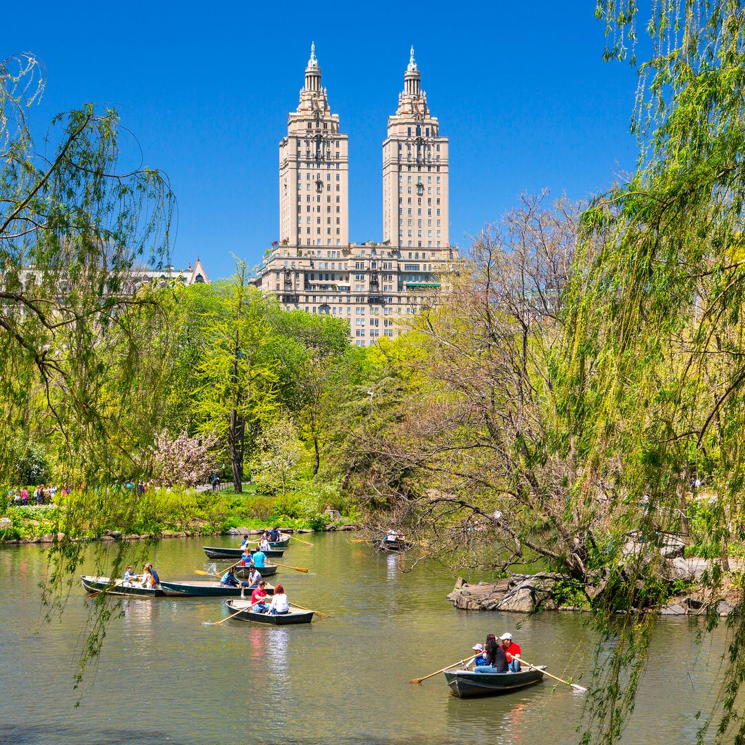 Barcos en Lake Central Park, Nueva York