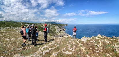 Tour guiada de Naturea Cantabria de los acantilados de San Vicente de la Barquera.